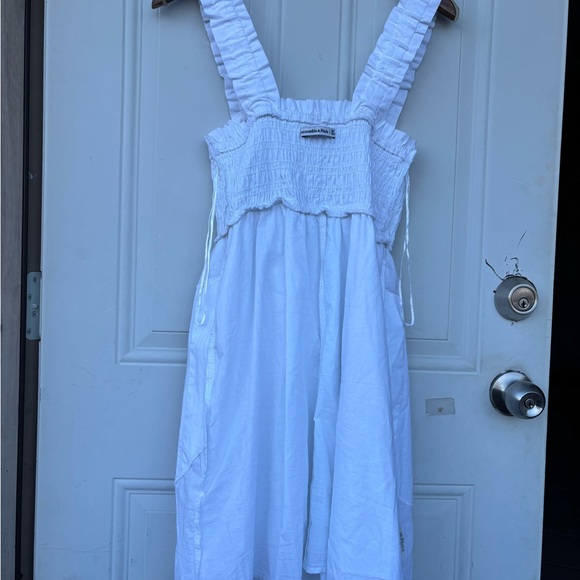 Abercrombie & Fitch White Tiered Ruffle Strap Sundress - Kids - Picture 4 of 7